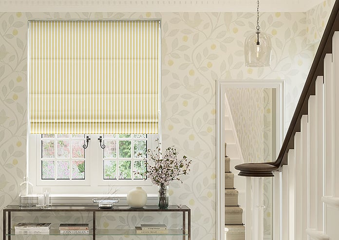 Lace Stripes, Saffron - Motorised Roman Blind - Image 3